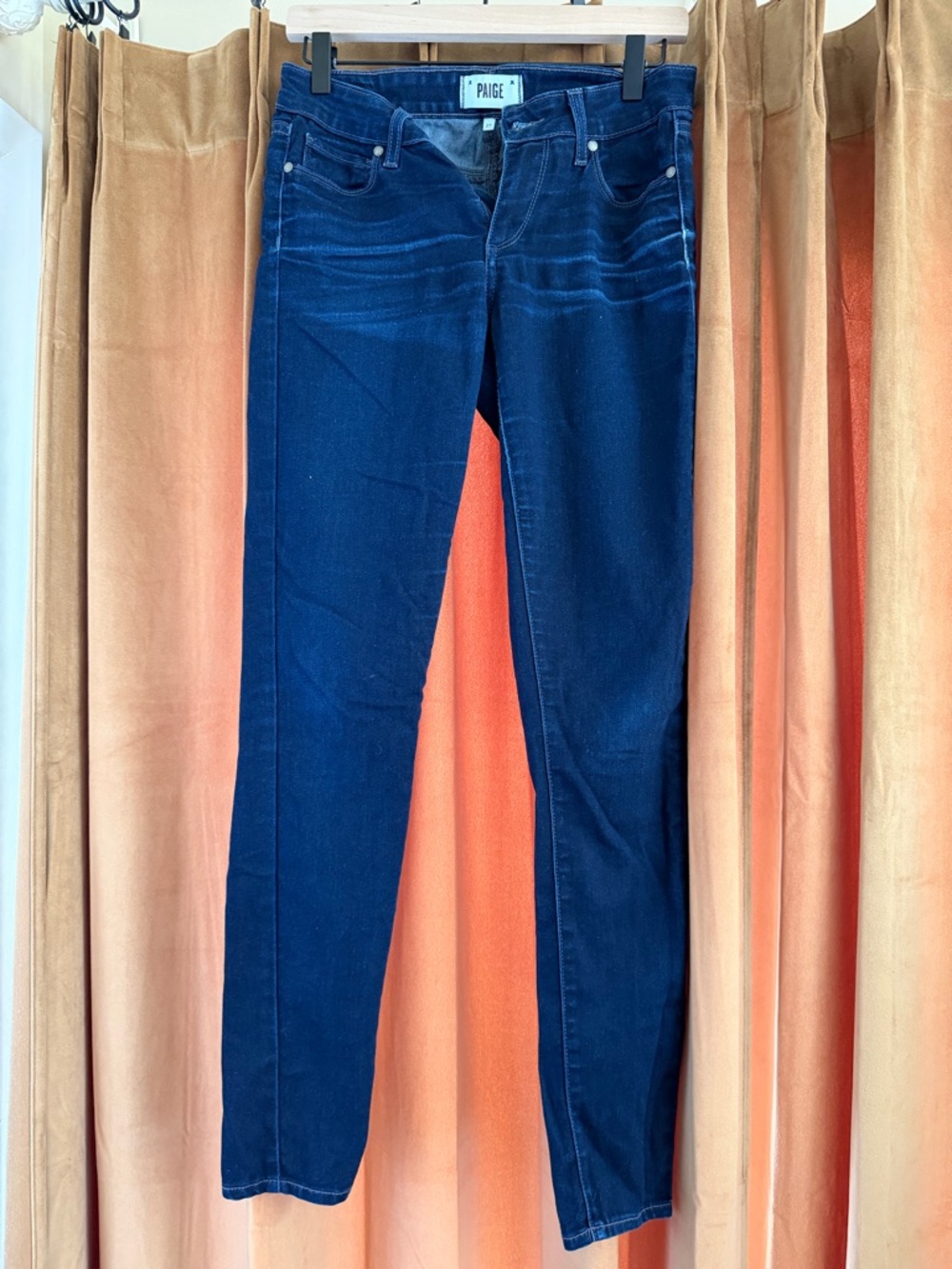 PAIGE Dark Blue Skinny Jeans
